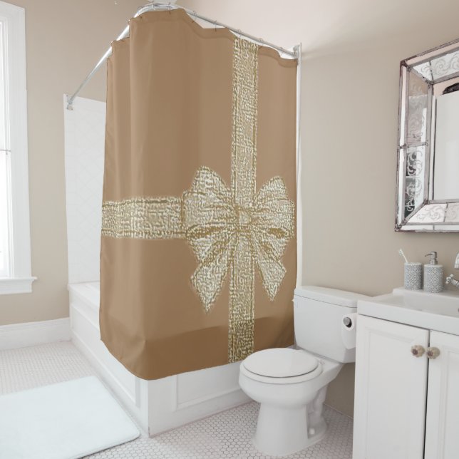 Cabine de rideau de douche de Noël (En situation)
