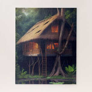 CABINE TINY HOUSE FOREST IMAGINAIRE JIGSAW PUZZLE