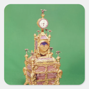Cabinet clock, c.1766 square sticker
