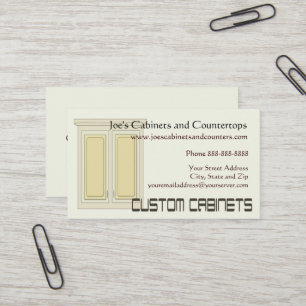 Cabinet Countertop Remodeling Business Card