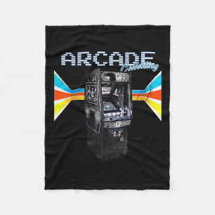 Cabinet Machine 1970 1980 1990 Video Game Collecti Fleece Blanket