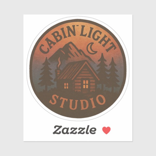 CabinLight Studio Round Sticker (Sheet)