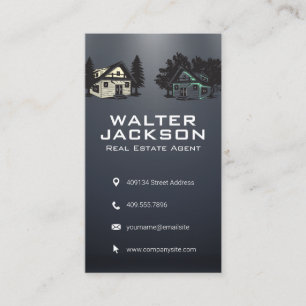 Cabins   Real Estate Property Business Card