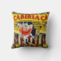 Cabiria Old Movie Poster Image Throw Pillow