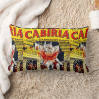 Cabiria Old Movie Poster Image Throw Pillow