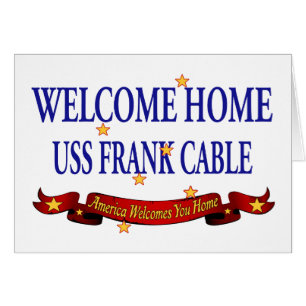 Câble à la maison bienvenu d'USS Frank