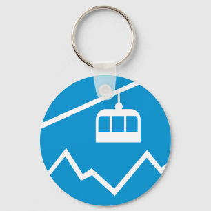 Cable car keychain