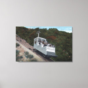 Cable Car on Incline View Canvas Print
