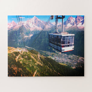 Cable car over Chamonix Jigsaw Puzzle