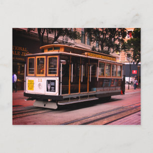 Cable Car, San Francisco Holiday Postcard