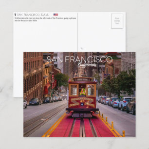 Cable Car, San Francisco, U.S.A. Postcard