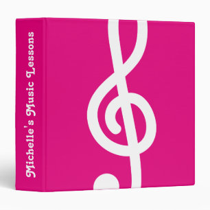 Câble G triplé note de musique 3 anneau classeur