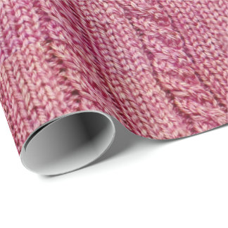 Cable knit sweater wrapping paper