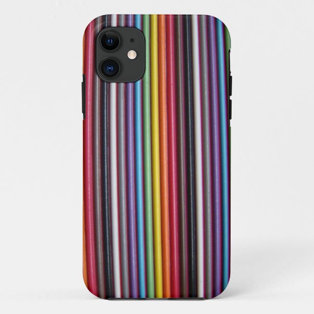 Câble Rainbow Ribbon Texture iPhone 5 Coque (Dos)