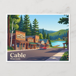 Cable, Wisconsin Postcard