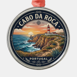 Cabo da Roca Portugal Metal Ornament
