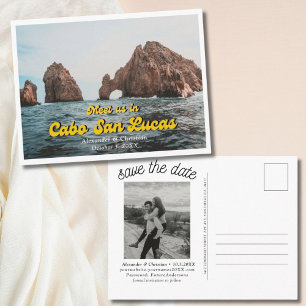 Cabo Destination Wedding Save the Date Postcard