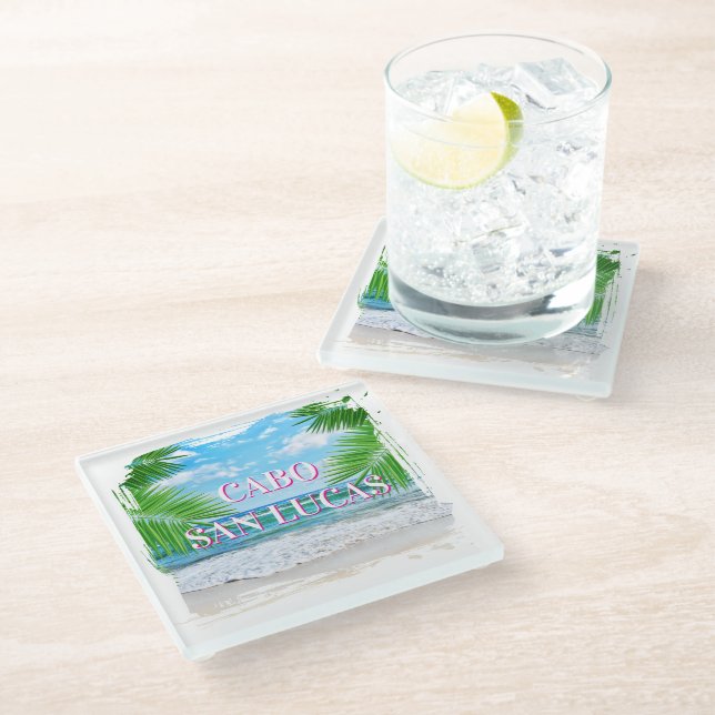 Cabo Glass Coaster Set (Angled)