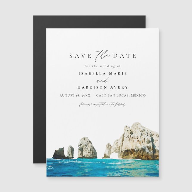 Cabo Mexico Destination Save the Date Magnet (Front/Back)
