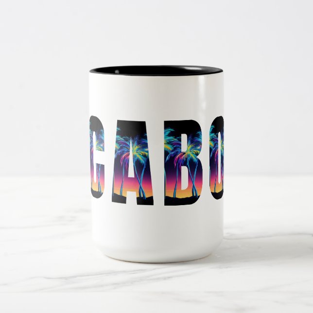 Cabo Palms Two-Tone Coffee Mug (Center)