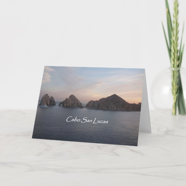 Cabo San Lucas at Sunset Card (Front)