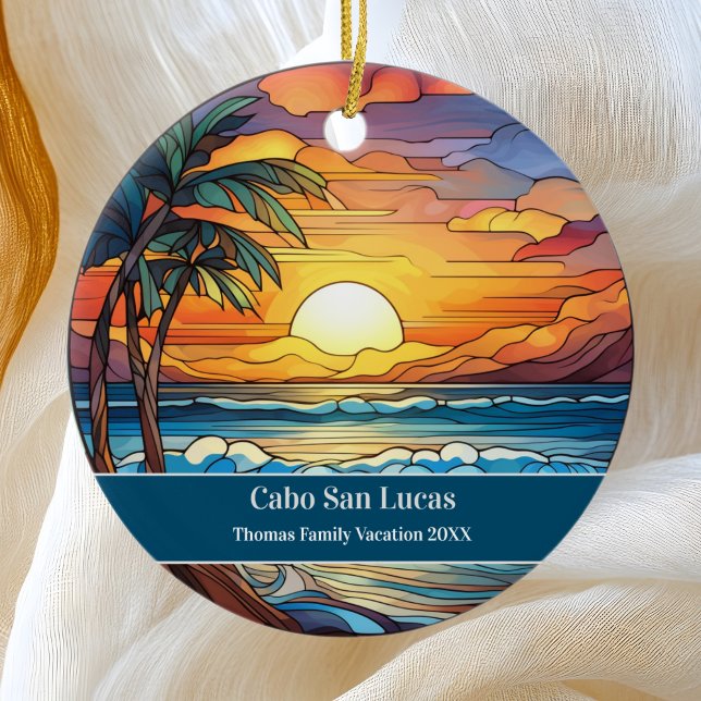 Cabo San Lucas Beach Vacation Ceramic Ornament (Creator Uploaded)