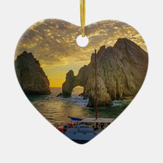 Cabo San Lucas Christmas Ornament with date (Front)