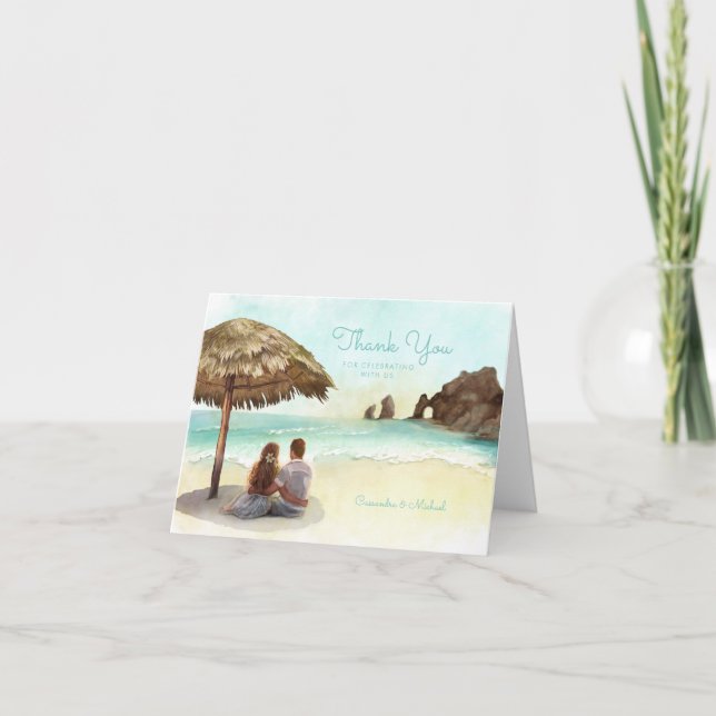 Cabo San Lucas | El Arco | Destination Wedding Thank You Card (Front)