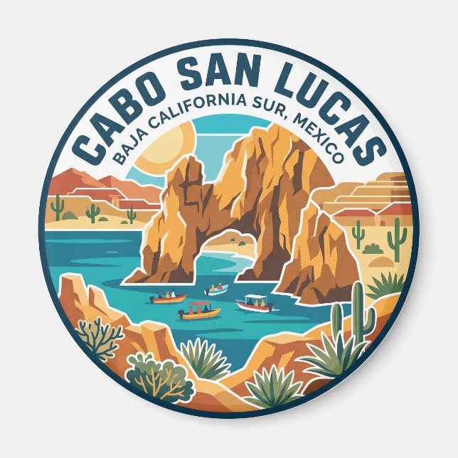 Cabo San Lucas El Arco Mexico Magnet (Front)