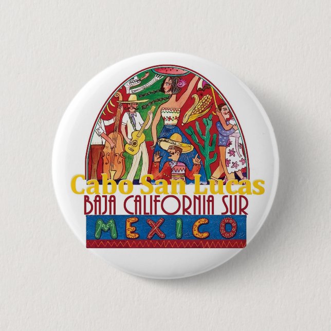 CABO SAN LUCAS Mexico 2 Inch Round Button (Front)