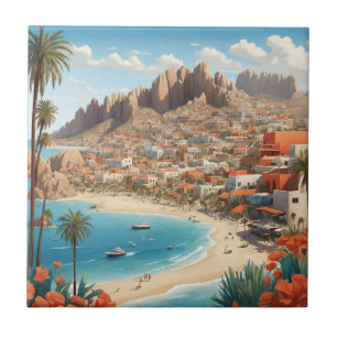 Cabo San Lucas Mexico Beach Ocean Trip Tile