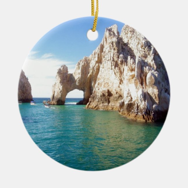 Cabo San Lucas Mexico Ceramic Ornament (Front)