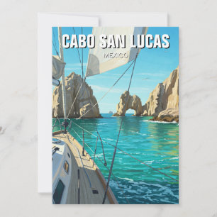 Cabo San Lucas Mexico El Arco Travel Holiday Card