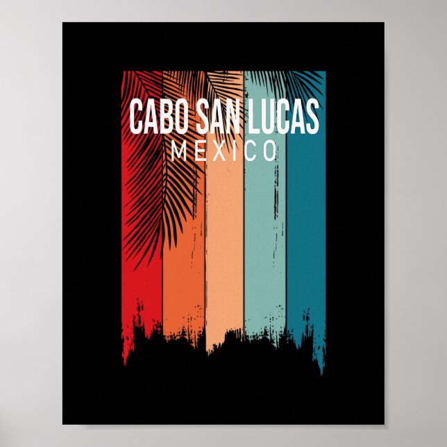 Cabo San Lucas Mexico Retro  Poster (Front)