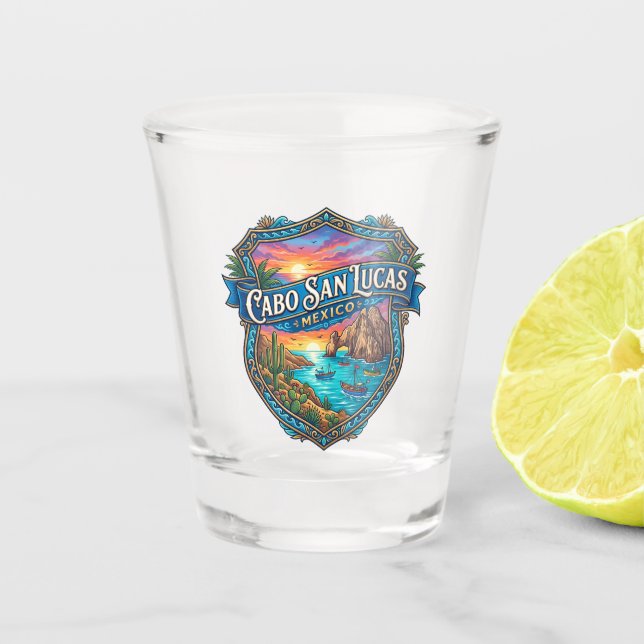Cabo San Lucas Mexico Shot Glass (Front)