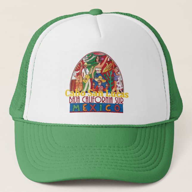 CABO SAN LUCAS Mexico Trucker Hat (Front)