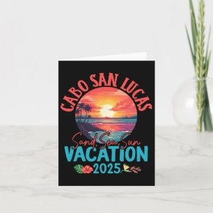 Cabo San Lucas Mexico Vacation 2025 Souvenir Match Card