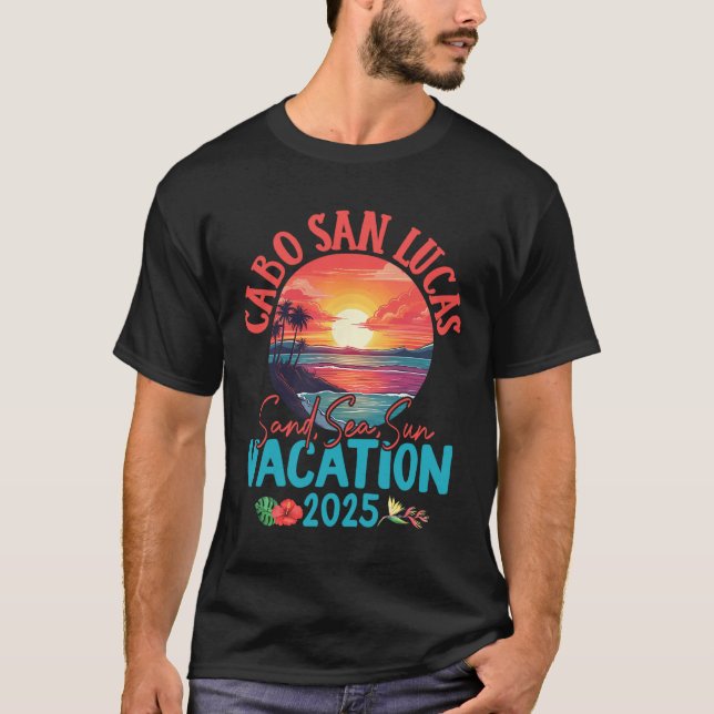 Cabo San Lucas Mexico Vacation 2025 Souvenir Match T-Shirt (Front)