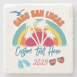 Cabo San Lucas Mexico Vacation Personalization Stone Coaster