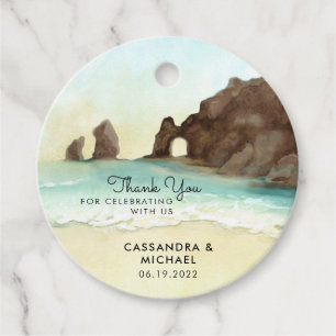Cabo San Lucas Mexico Watercolor  Favour Tags