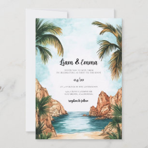 Cabo San Lucas Mexico Wedding Invitation