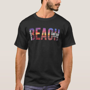 Cabo San Lucas Palm Trees Beach Mexico Vacation Fa T-Shirt