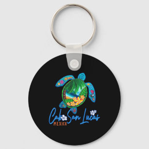 Cabo San Lucas Sea Turtle Mexico Vacation Family T Keychain