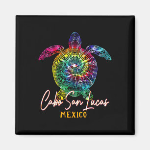 Cabo San Lucas Tie Dye Sea Turtle Matching Family  Magnet