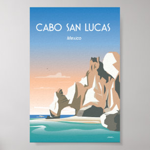 Cabo san lucas travel poster