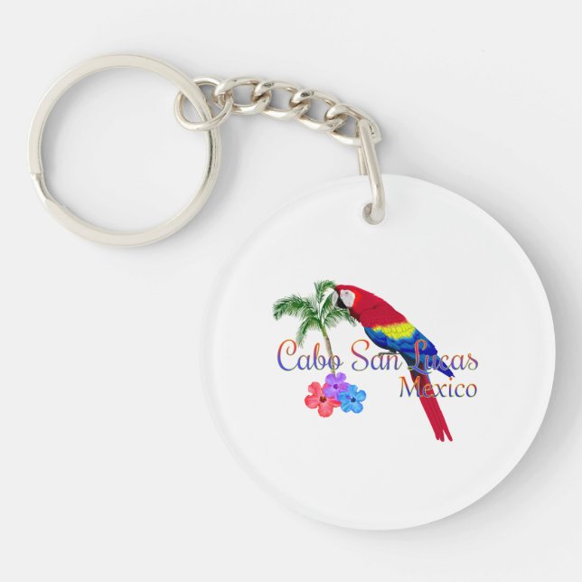 Cabo San Lucas Tropical Beach Keychain (Front)