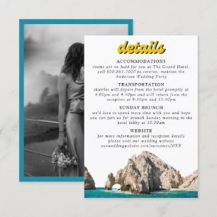 Cabo San Lucas Wedding Invitation Details