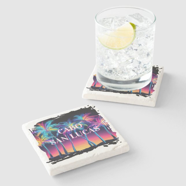 Cabo Stone Coaster Set (Side)