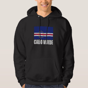 Cabo Verde Flag Grunge Vintage Souvenir Cap Verde Hoodie