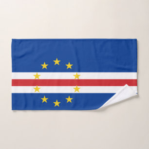 Cabo Verde Flag Hand Towel